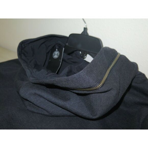 Under Armour UM1442 99H Mens Sz M Black Pullover Half Rain Hoodie $80 - Picture 5 of 5